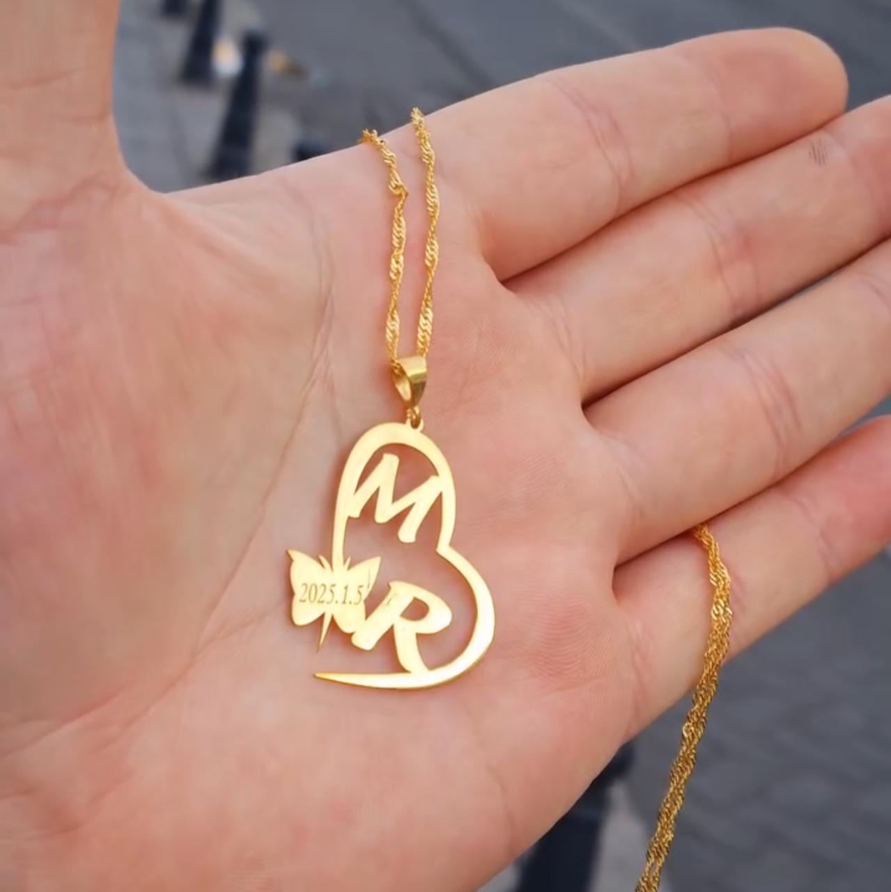 Special Love Style Couple Name Necklace
