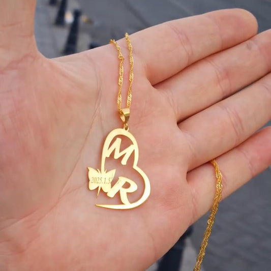 Special Love Style Couple Name Necklace